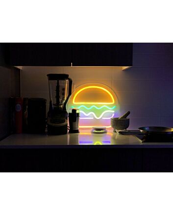 Hamburger Sign Neon Sign