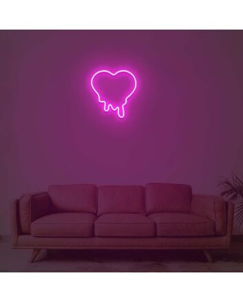 Melting Heart Neon Sign
