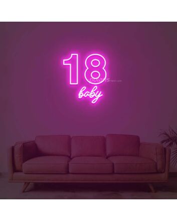 18 Baby Neon Sign