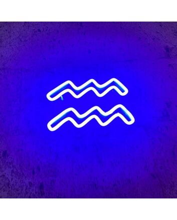 Aquarius Zodiac Neon Sign