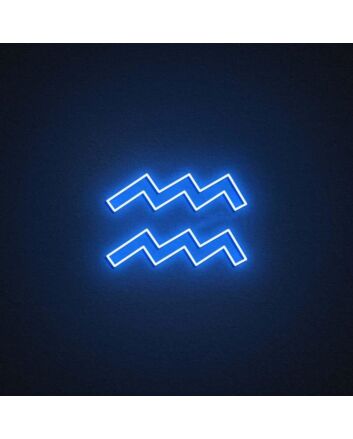 Aquarius Zodiac Neon Sign