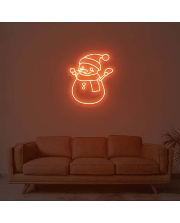 Christmas Snowman Neon Sign