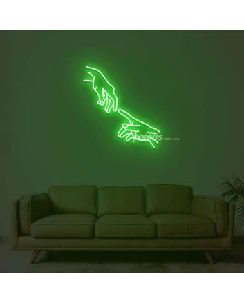 Hands Neon Sign
