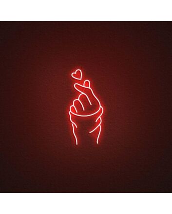 Korea Love Gesture Neon Sign