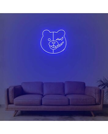 Monokuma Head Neon Sign