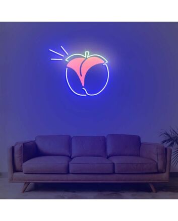 Peach Butt Neon Sign