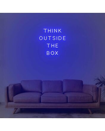 Think Outside The Box Neon Sign