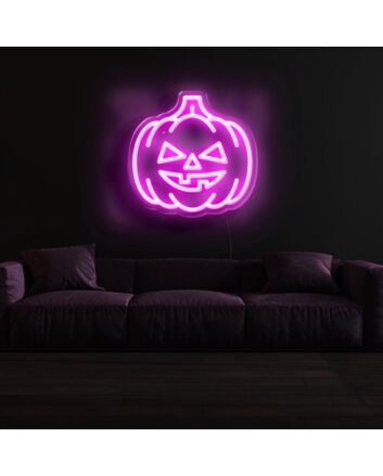 Christmas Pumpkin Neon Sign