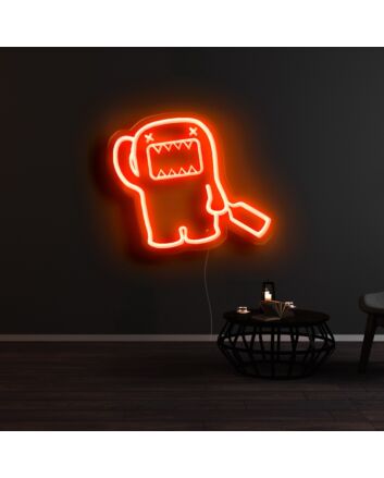 Drunk Domo Kun Neon Sign
