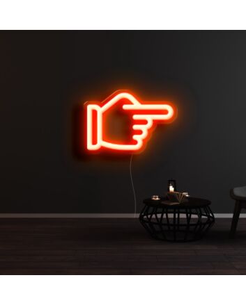 Index Finger Neon Sign