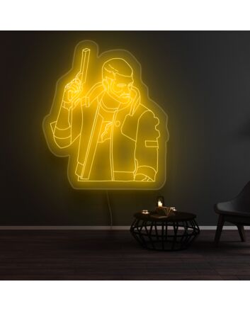 Cyberpunk 2077 V Neon Sign