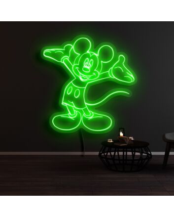 Mickey Mouse Welcome Neon Sign