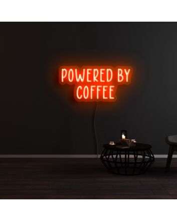 Powered By Coffee Neon Sign
