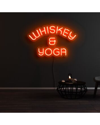 Whiskey And Yoga Neon Sign