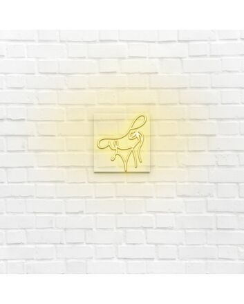 Lady Hat Face LED Neon Sign