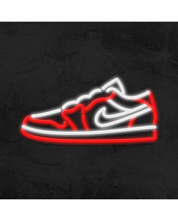 Aj1 Low Red Neon Sign