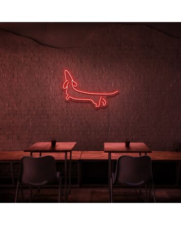 Dacheshund Neon Sign