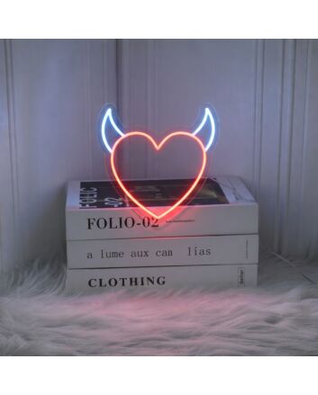 Devil Heart Neon Sign