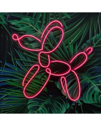 Dog Balloon Neon Sign