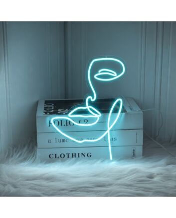 Face Line Neon Sign