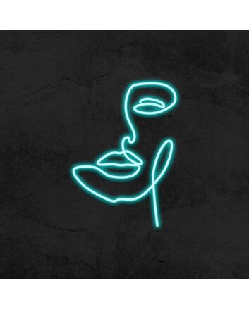 Face Line Neon Sign