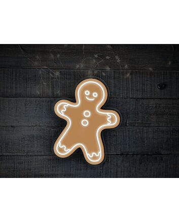 Gingerbread Person Neon Sign