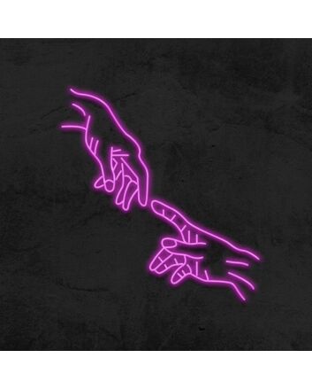 Hands Of God Neon Sign
