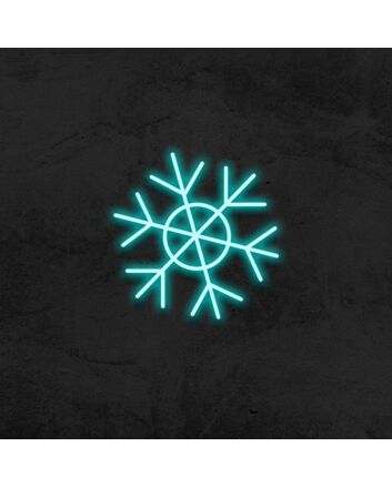 Ice Flake Neon Sign