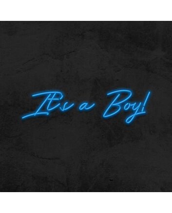 Its A Boy Babyshower Neon Sign