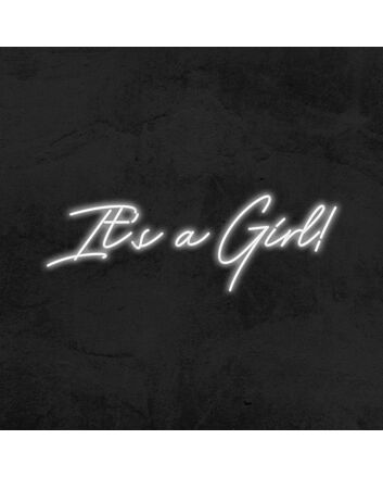 Its A Girl Babyshower Neon Sign