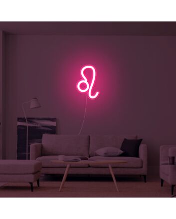 Leo Zodiac Neon Sign