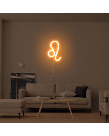 Leo Zodiac Neon Sign
