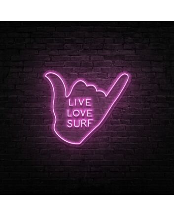 Live Love Surf Neon Sign