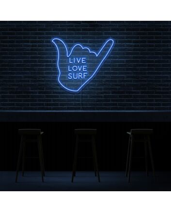 Live Love Surf Neon Sign