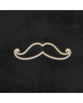 Mustache Neon Sign