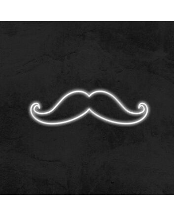Mustache Neon Sign