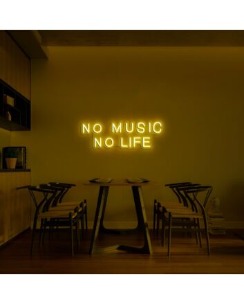 No Music No Life Neon Sign