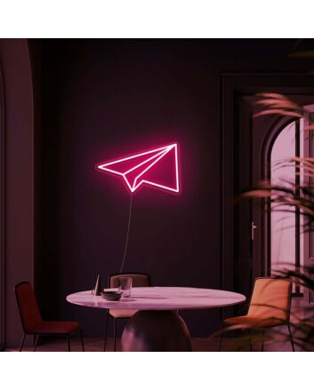Paper Plane Neon Sign