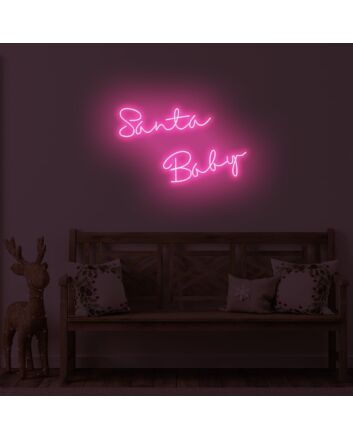 Santa Baby LED Neon Sign