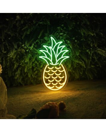 Pineapple Tropical Summer Plant Neon Sign