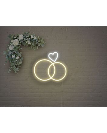 Wedding Rings Neon Sign