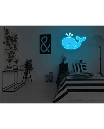 Whale Neon Sign