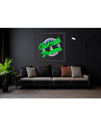 Cocktails And Dreams Infinity Mirror Neon Sign