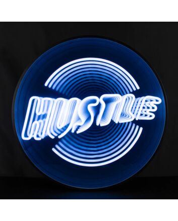 HUSTLE Infinity Mirror Neon Sign