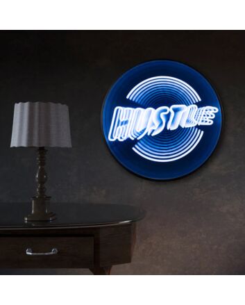 HUSTLE Infinity Mirror Neon Sign
