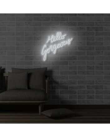 Hello beautiful LED neon sign
