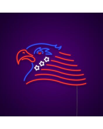 American National Eagle 4th of July Neon Sign