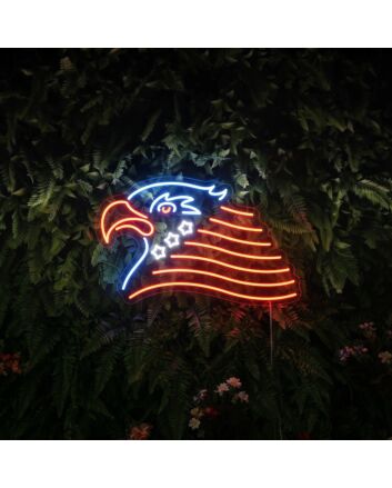 American National Eagle 4th of July Neon Sign