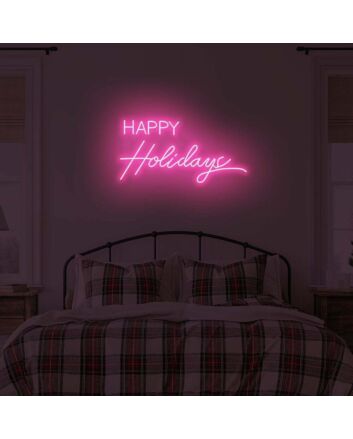 Happy Holiday LED Neon Sign
