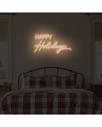 Happy Holiday LED Neon Sign